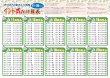 proceedx　学習ポスター1002インド式かけ算表　11-20のだん送料無料　勉強部屋　教室　壁掛け　小学　一般