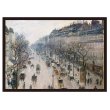 proceedx名画2022The Boulevard Montmartre on a Winter Morning/ピサロ額フレーム付　送料無料　アートインテリア　カフェ　店舗　オフィス　壁掛け