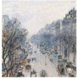 画像4: proceedx名画 絵画ポスター2022The Boulevard Montmartre/ピサロ額フレーム付　送料無料　アートインテリア　カフェ (4)