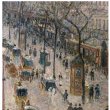 画像5: proceedx名画 絵画ポスター2022The Boulevard Montmartre/ピサロ額フレーム付　送料無料　アートインテリア　カフェ (5)