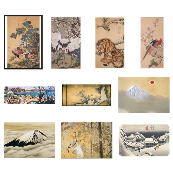 日本名画、絵画20枚セット 11